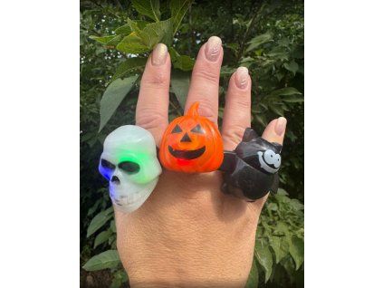 Svítící prsten Halloween