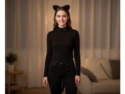 Dětský set na karneval Kočička 3ks