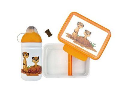 Zdravá Sváča SET Lahev + svačinový box - Surikaty