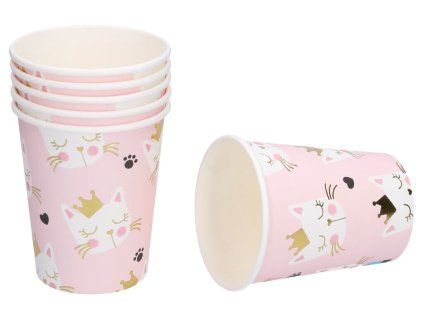 Párty kelímky Kočka 250 ml, 6 ks