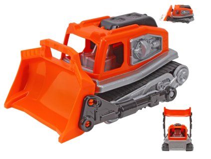 Buldozer oranžový 31cm volný chod