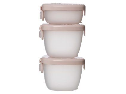 B. box Sada krabiček Snack tubs 3ks - růžové