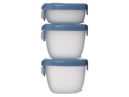 B. box Sada krabiček Snack tubs 3ks - modré