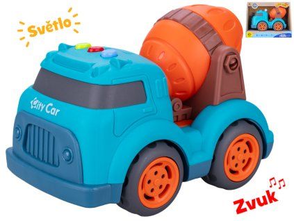 Auto Stavební míchačka se světlem a zvukem 18m+