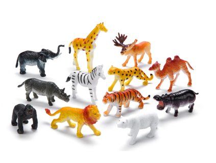 FAUNICA - Zvířátka figurky v tubě - Safari