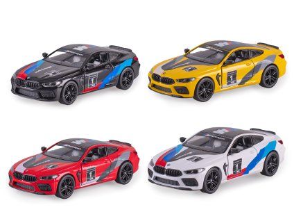 Kinsmart Auto BMW M8 Competition Coupe 13cm 1:38 kov zpětný chod