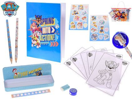 Paw Patrol - Tlapková Patrola - Kreslicí sada se skicákem a pouzdrem v tašce