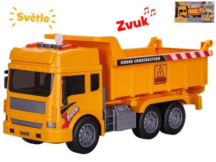 Auto stavební sklápěčka 27 cm se světlem a zvukem