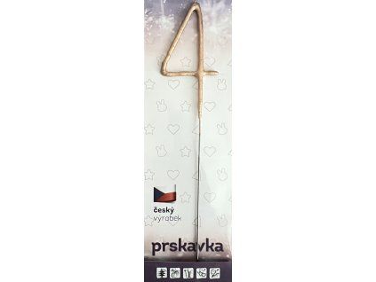 Prskavka Číslo 4, Rosegold, zlato-růžová