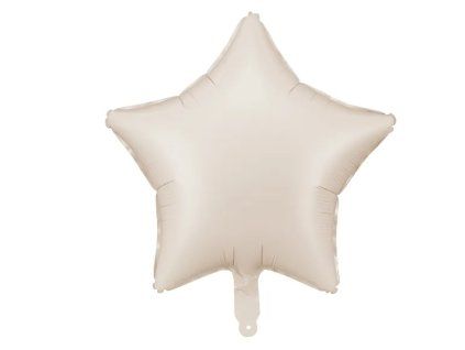 Fóliový balónek hvězda 48 cm béžový