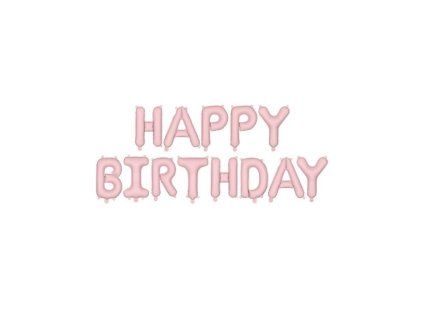 Fóliový balónkový nápis - HAPPY BIRTHDAY- různé barvy