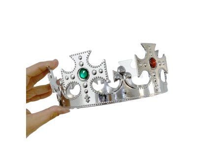Královská koruna Stříbrná s kamínky