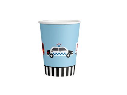 Párty kelímky Silnice doprava 250ml 8ks