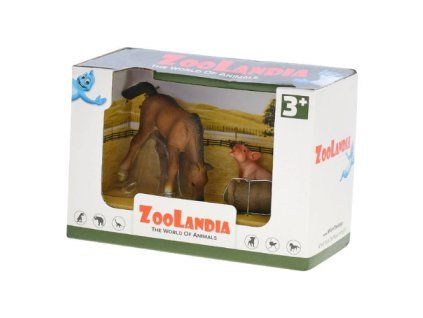 ZooLandia Farma malý set farmář a sele