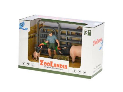 ZooLandia Farmár s prasaťom a prasiatkom
