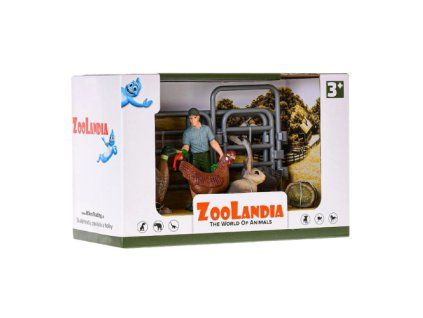 ZooLandia Farmár s králikom a hydinou