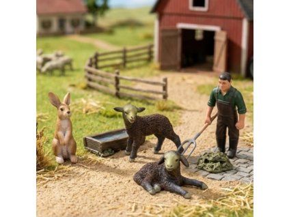 Farmář, dvě jehňata a doplňky - ZooLandia