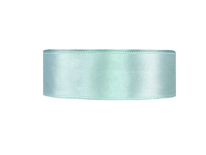 Stuha saténová 2,7 m x 2,5 cm, světle modrá