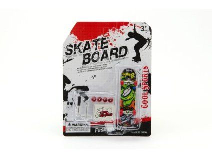 Skateboard 9,5 cm s nářadím a doplňky