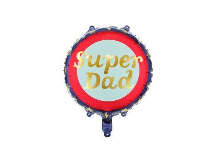Fóliový balónek kulatý Super Dad 45 cm