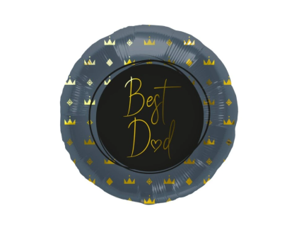 Fóliový balónek kulatý Best Dad 45 cm