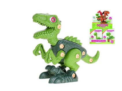 Dinosaurus šroubovací zelený Velociraptor, 27 dílků