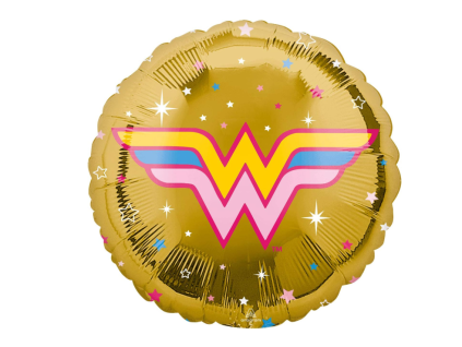 Fóliový balónek kulatý Wonder Woman 43 cm