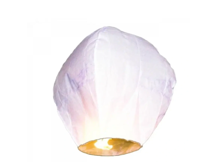 Lampion štěstí bílý