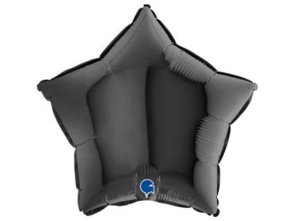Fóliový balónek hvězda 46 cm černá