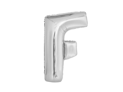 Fóliový balónek 110 cm písmeno F, dvě barvy