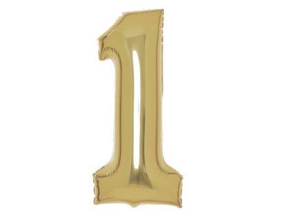 Balónek fóliový 86 cm číslice 1