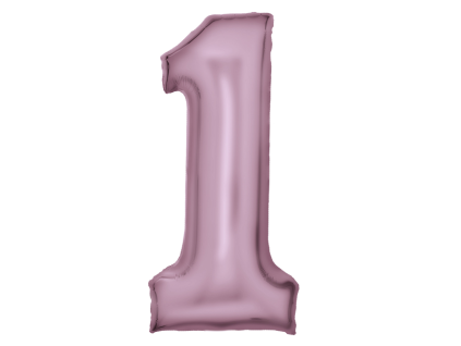86 cm fóliový balónek číslice 1 - barevné varianty