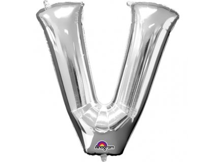 Fóliový balónek 81 cm písmeno V, dvě barvy