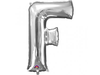 Fóliový balónek 81 cm písmeno F, dvě barvy