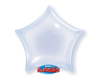 Balónková bublina Hvězda - průhledná - 56 cm