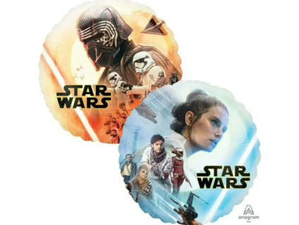 Fóliový balónek kulatý Star Wars: Vzestup Skywalkera - 43 cm