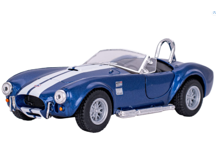 Kinsmart Shelby Cobra 427 S/C 1965 13cm kov,zpětný chod