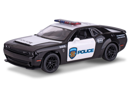 Kinsmart Dodge Challenger SRT Demon 170 policejní 13cm kov zpětný chod