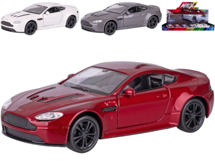 Welly Aston Martin Vantage 12cm kov zpětný chod