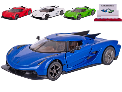Kinsmart Koenigsegg Jesko Absolut 12,5cm kov zpětný chod