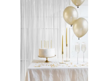 Party závěs bílý 100 x 200 cm