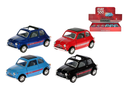Kinsmart Fiat 500 - 12,5 cm zpětný chod