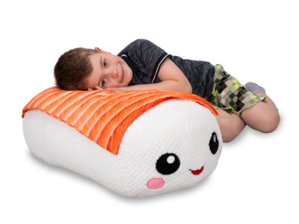 Plush Friends Kawaii Sushi Nigiri 60 cm barva červená - Tuňák