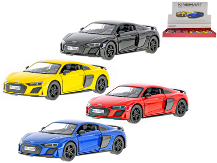 Audi R8 coupe kov 1:36 13cm na zpětný chod