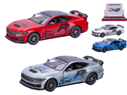 Kinsmart 2024 Ford Mustang Dark Horse Livery Edition zpětný chod