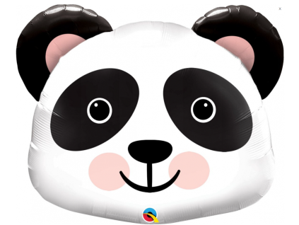 Fóliový balónek s tyčkou - Panda - 36 cm