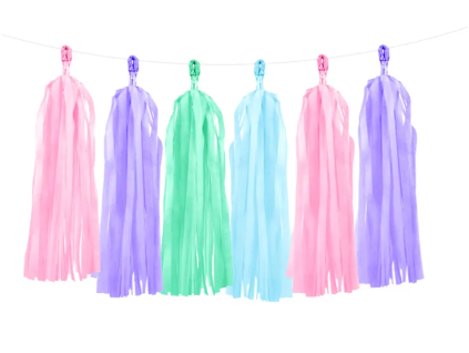 Girlanda duhové střapce 150 cm