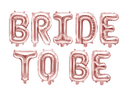 Fóliové balónky text - Bride To Be - 340 x 35 cm - rose gold