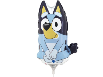 Fóliový balónek s tyčkou - Bluey - 36 cm