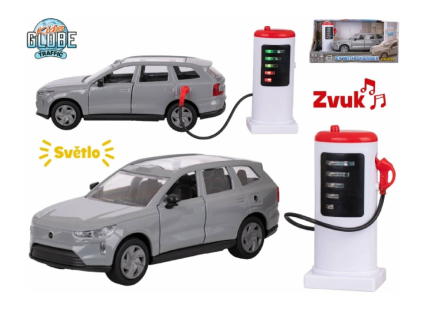 Kids Globe Traffic VOLVO EX90 kovový model SUV se světly a zvuky zpětný chod